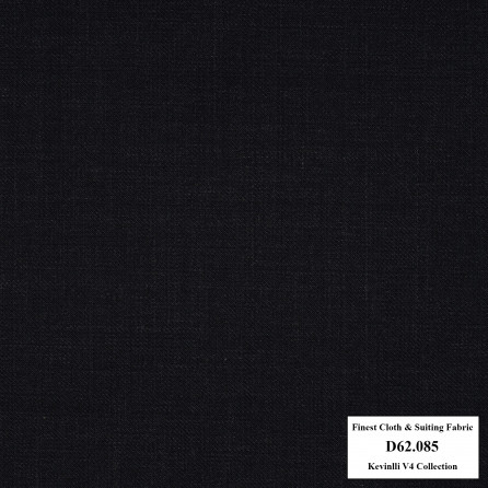 D62.085 Kevinlli V4 - Vải Suit 60% Wool - Xám đen
